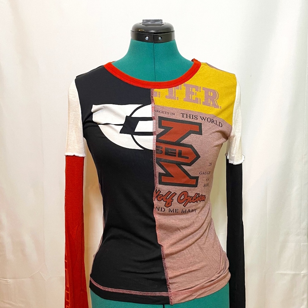 DIESEL Women’s S 100% Silk Long Sleeve!